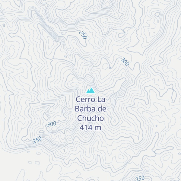 Map of Cerro La Barba de Chucho