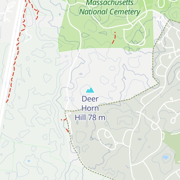 Map of Deer Horn Hill