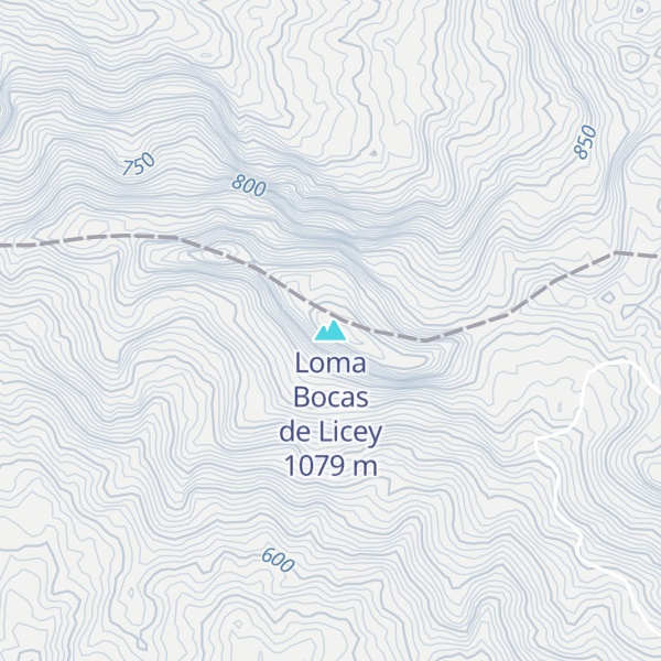 Map of Loma Bocas de Licey
