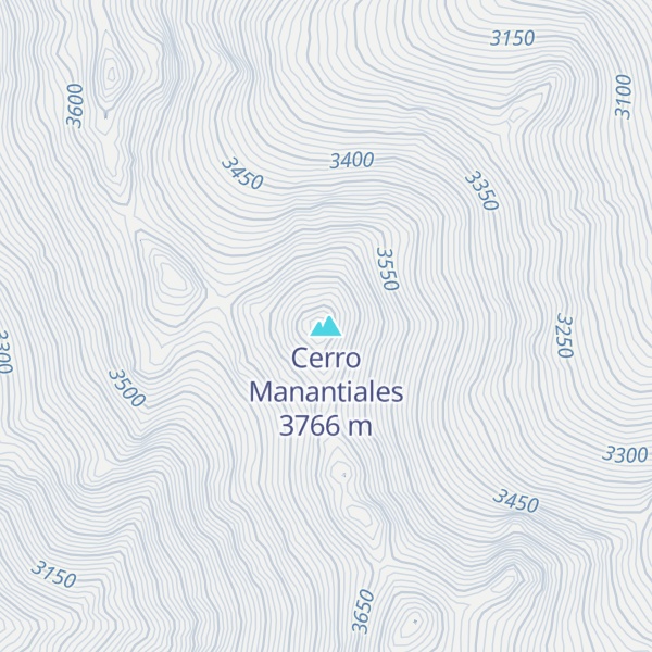 Map of Cerro Manantiales