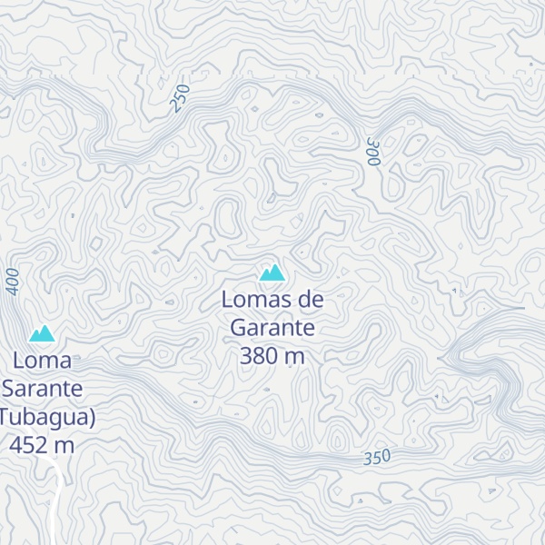 Map of Lomas de Garante