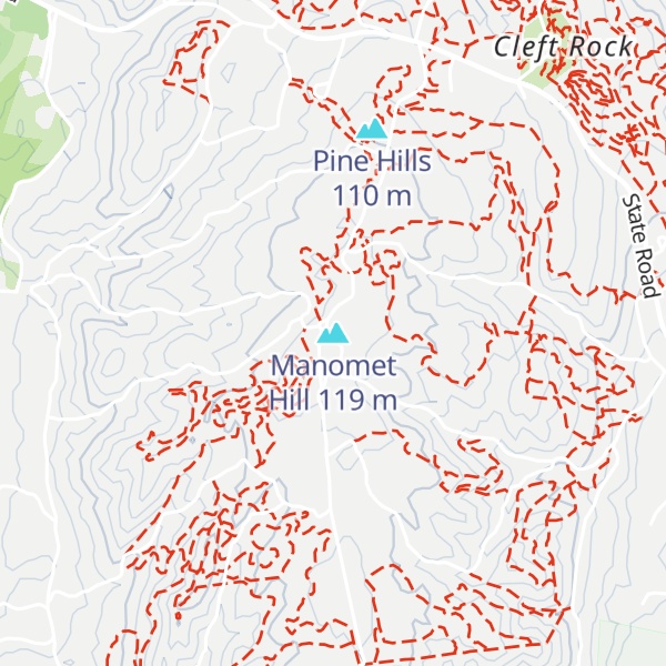 Map of Manomet Hill