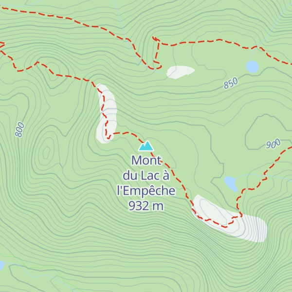 Map of Mont du Lac à l'Empêche