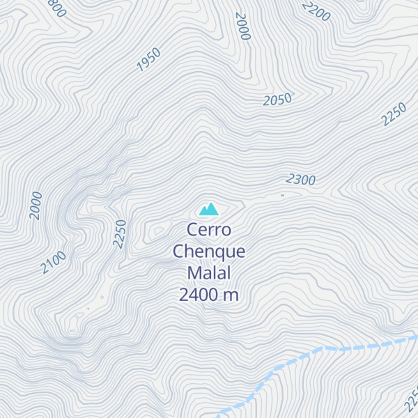 Map of Cerro Chenque Malal