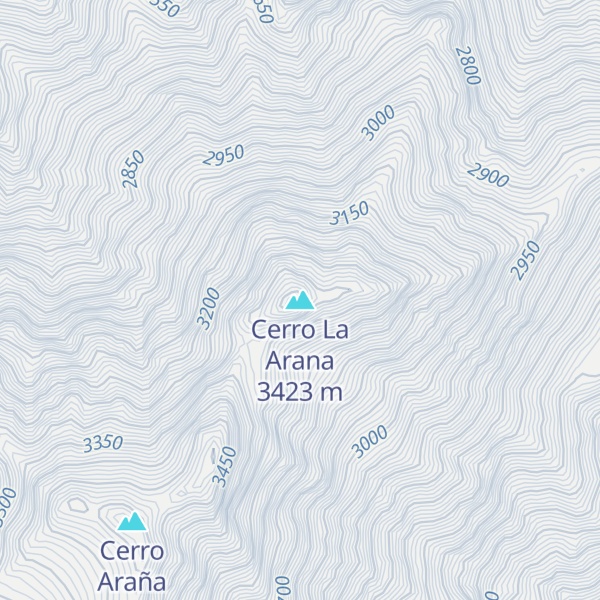 Map of Cerro La Arana