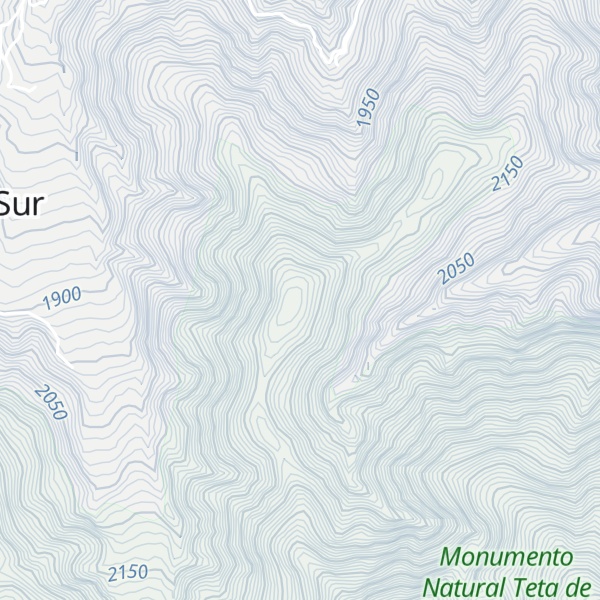 Map of Cerro Tunda