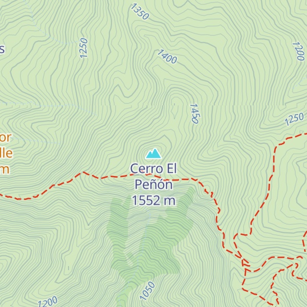 Map of Cerro El Peñón