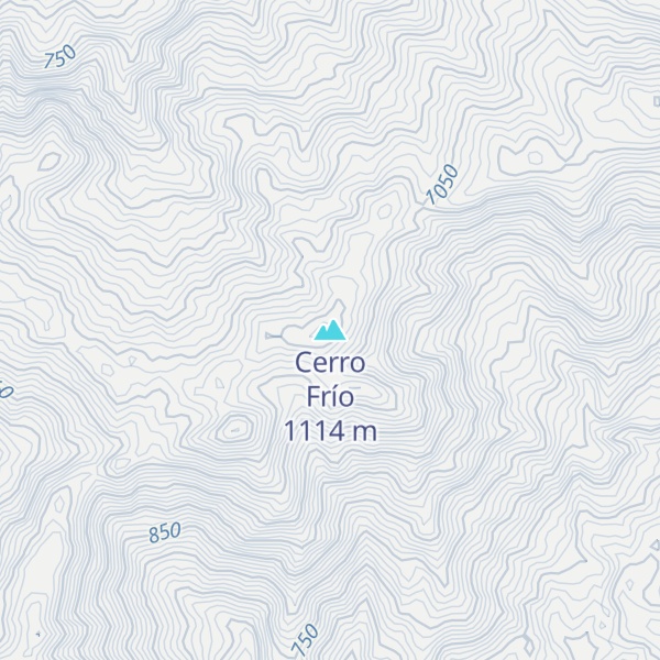 Map of Cerro Frío