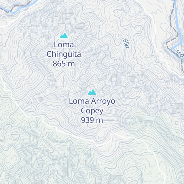 Map of Loma Arroyo Copey