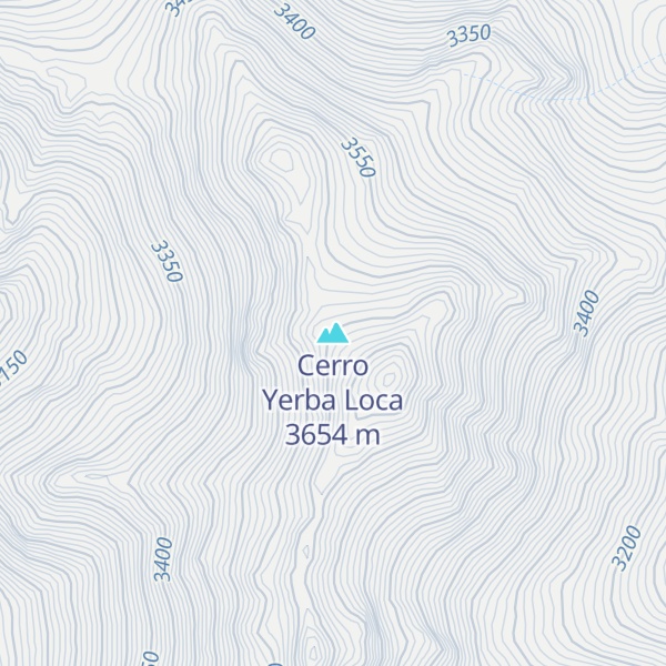 Map of Cerro Yerba Loca