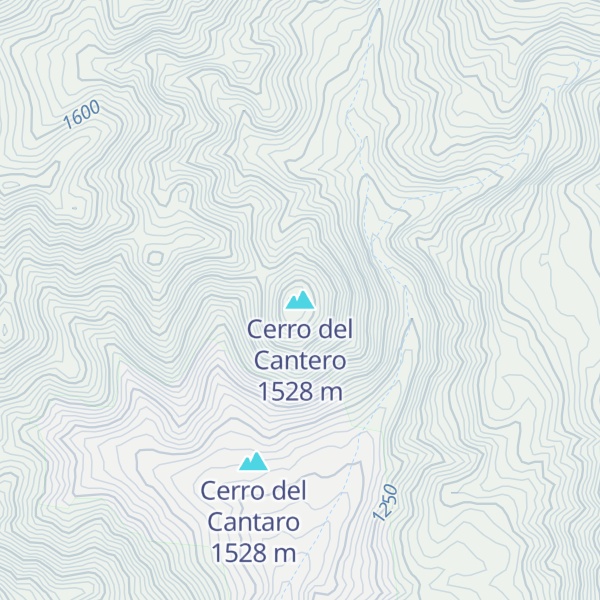 Map of Cerro del Cantero