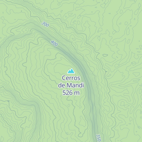 Map of Cerros de Mandi