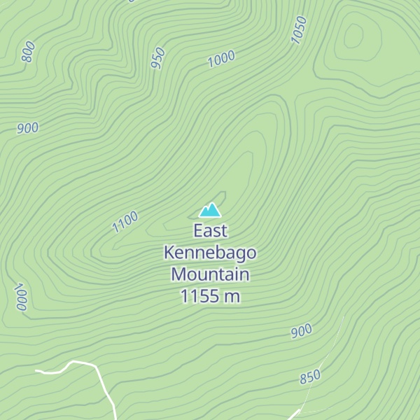 Map of East Kennebago Mountain