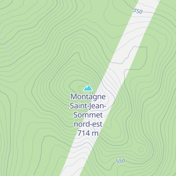 Map of Montagne Saint-Jean-Sommet nord-est