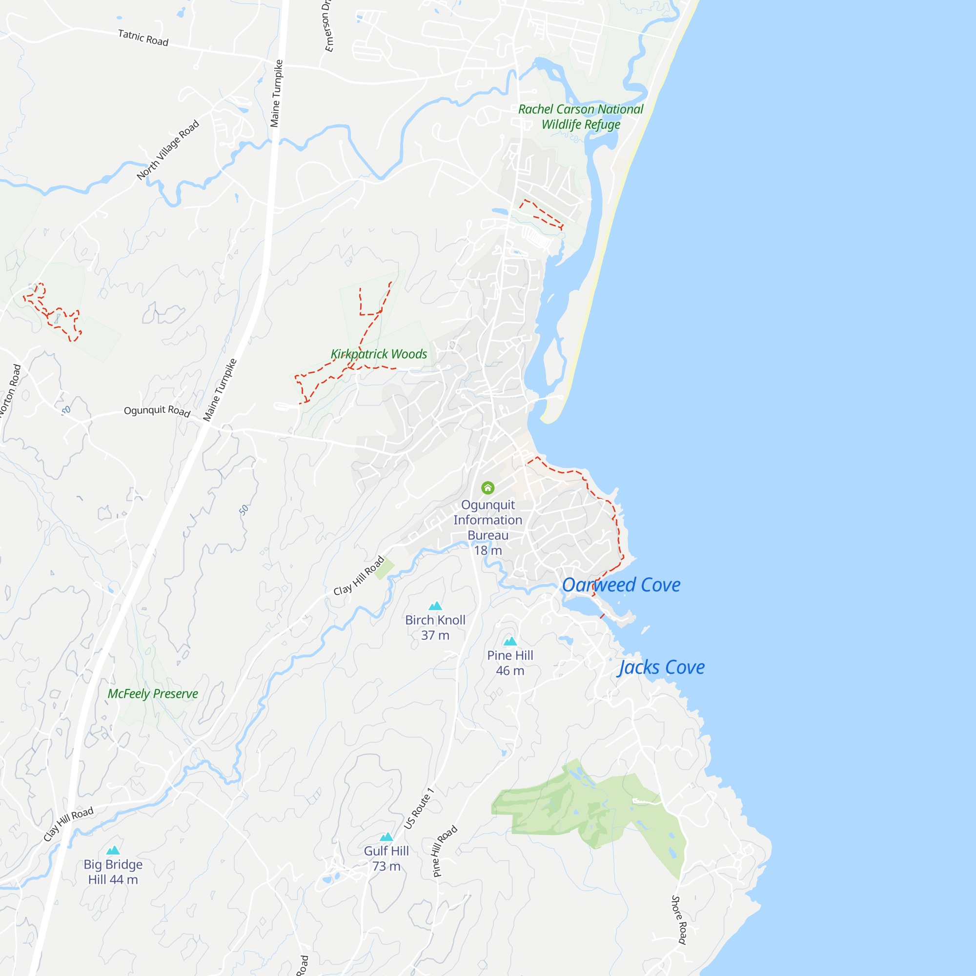 Ogunquit Information Bureau map