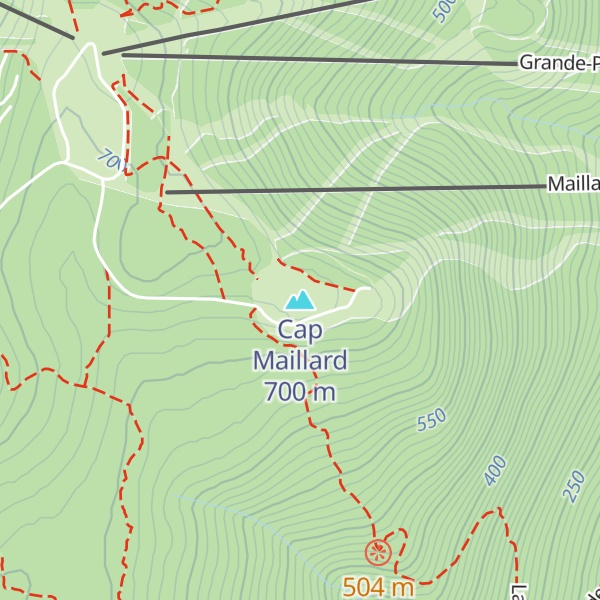 Map of Cap Maillard