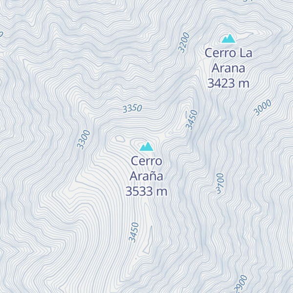 Map of Cerro Araña