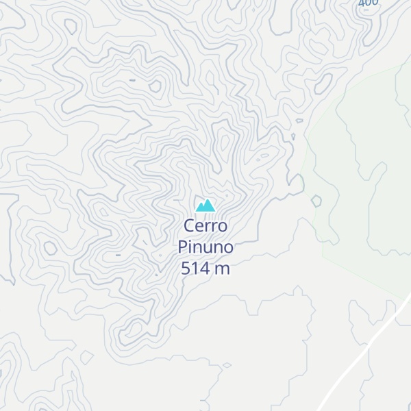 Map of Cerro Pinuno