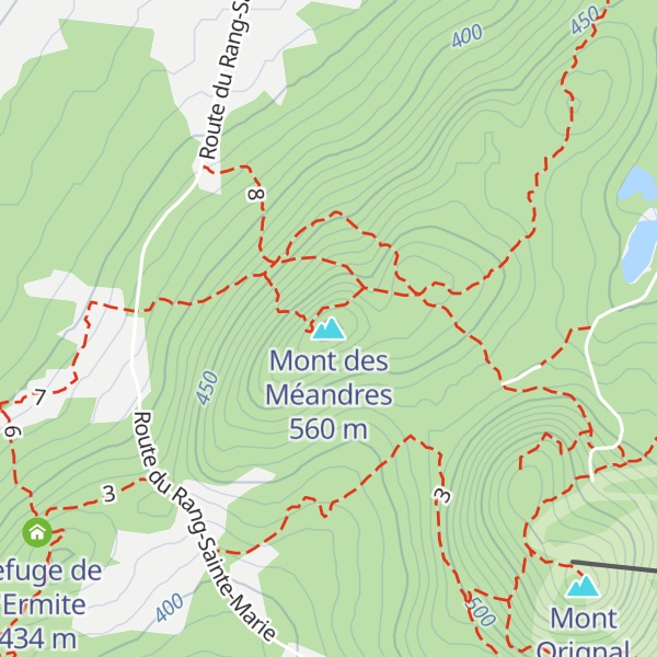 Map of Mont des Méandres