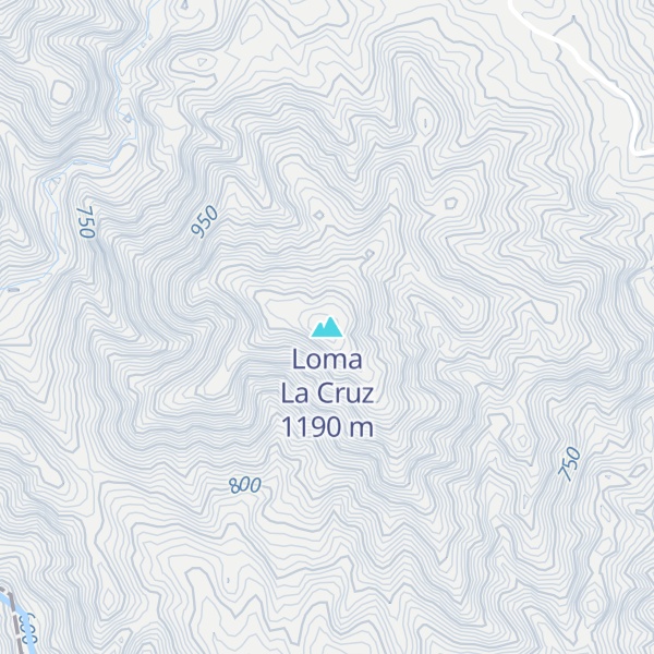 Map of Loma La Cruz