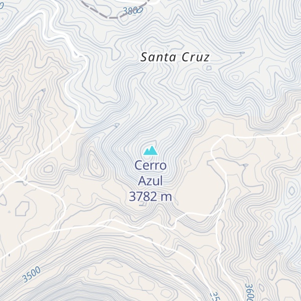 Map of Cerro Azul