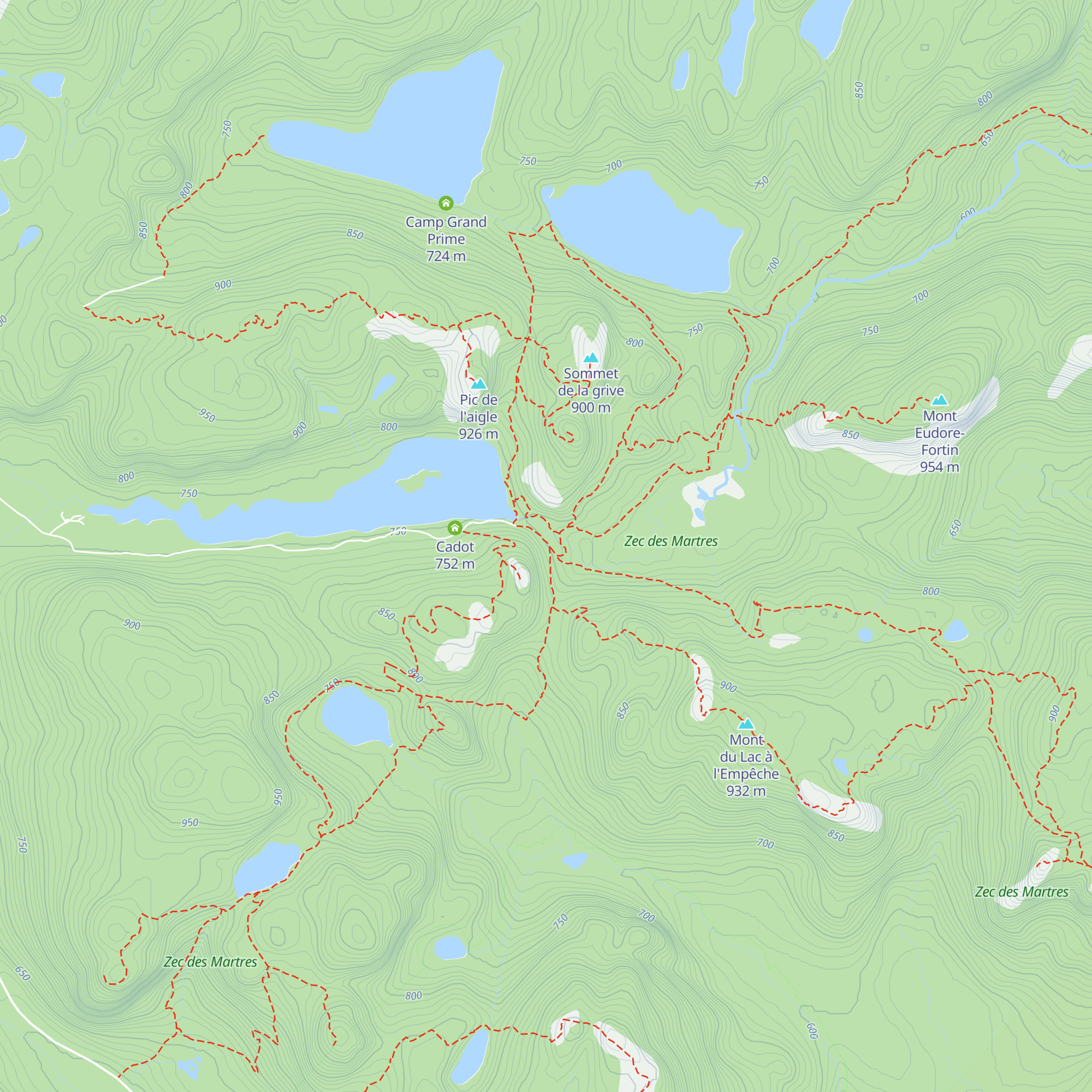 Ecureuil map