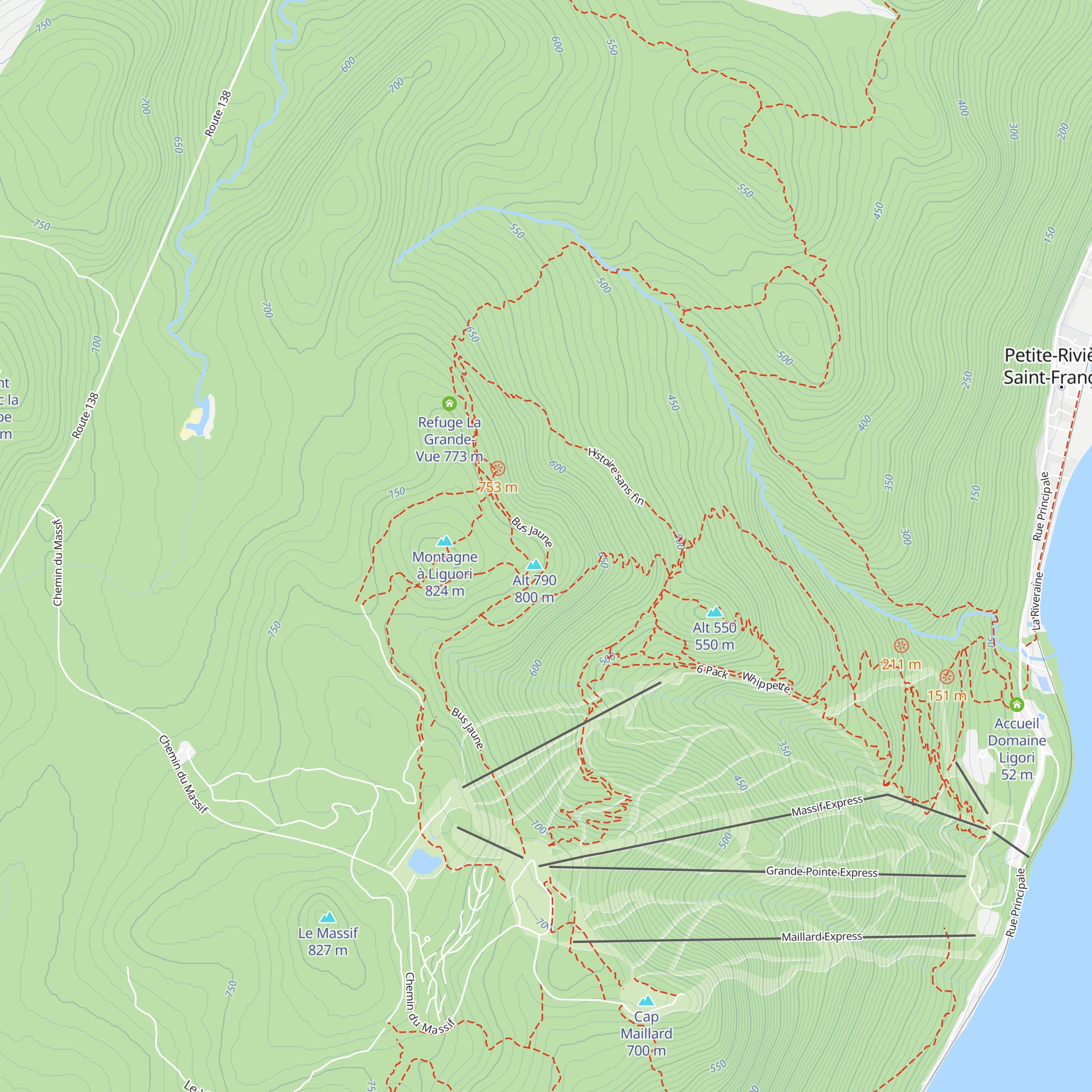Refuge Liguori map
