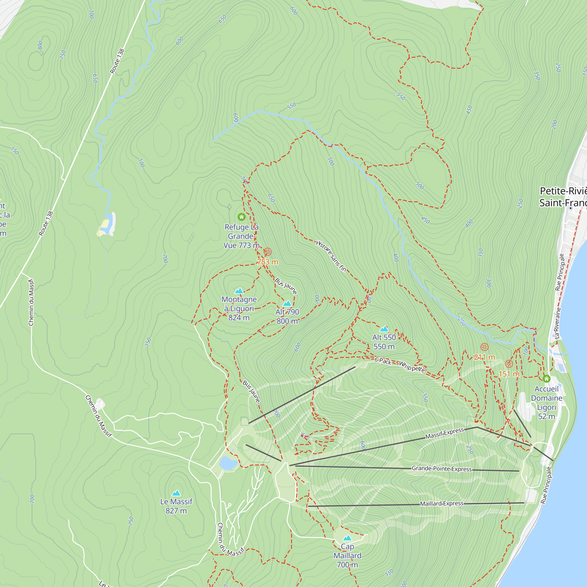 Refuge Liguori map