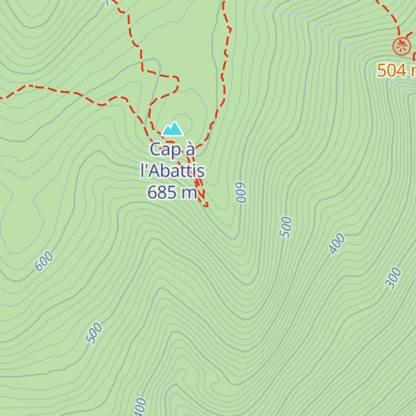 Map of Refuge l'Abattis