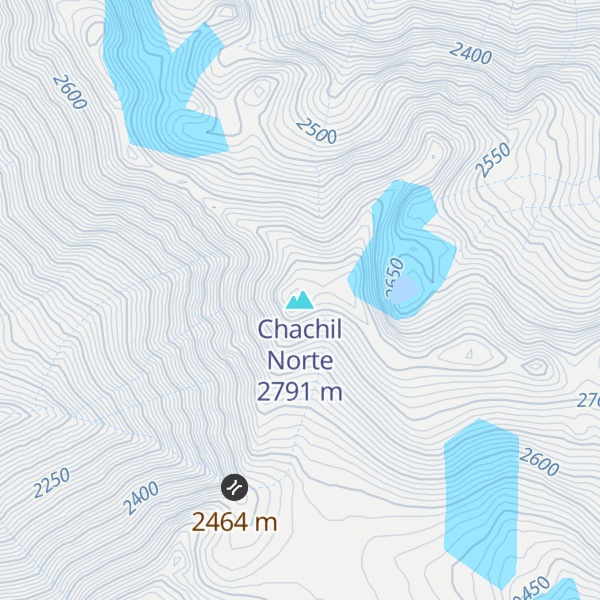 Map of Chachil Norte