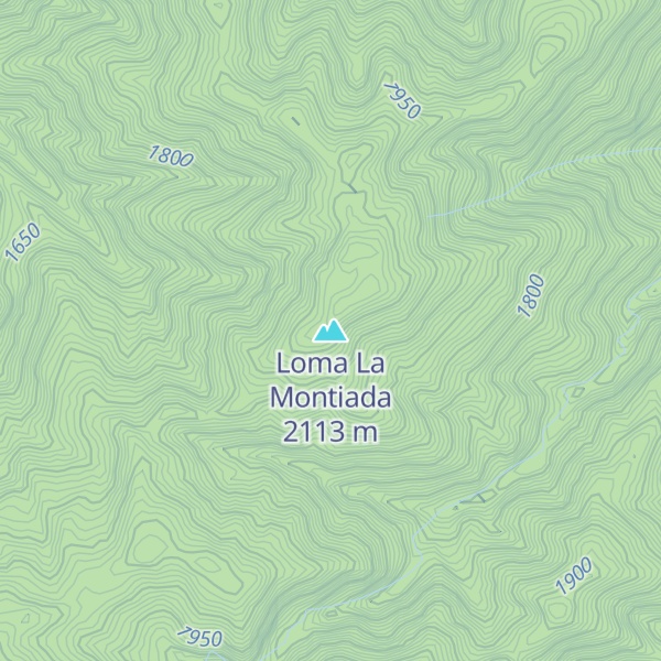 Map of Loma La Montiada
