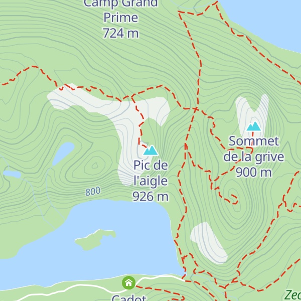 Map of Pic de l'aigle