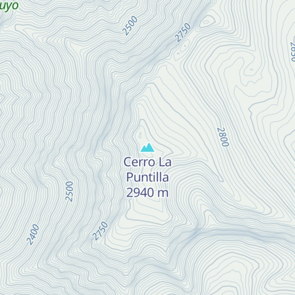 Map of Cerro La Puntilla