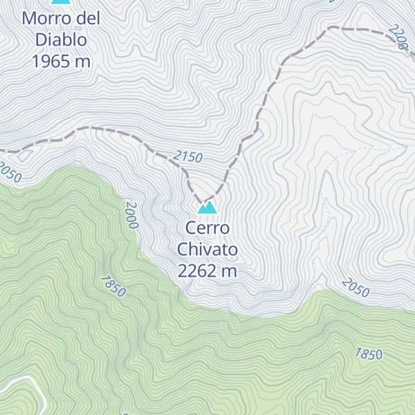 Map of Cerro Chivato