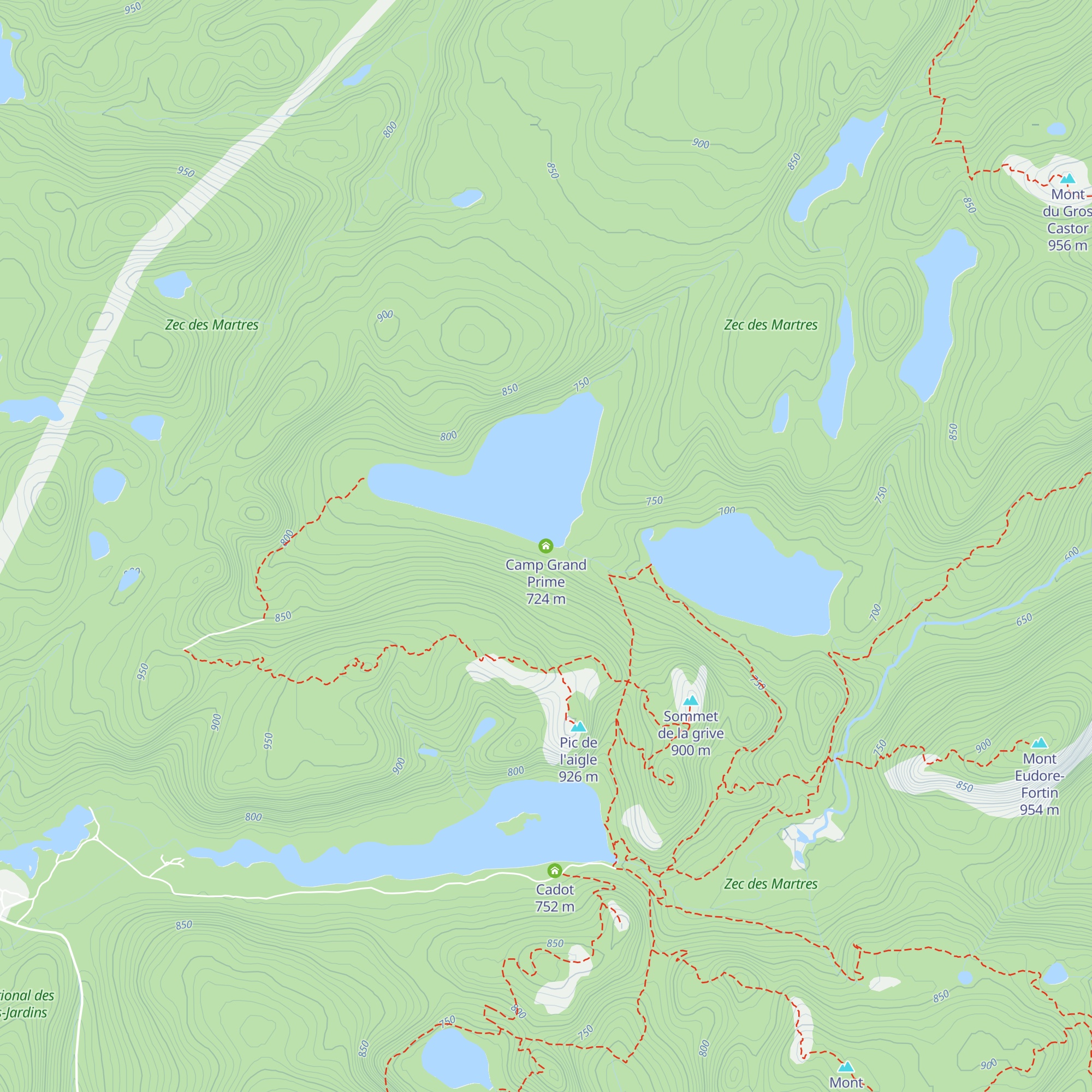 Camp Grand Prime map