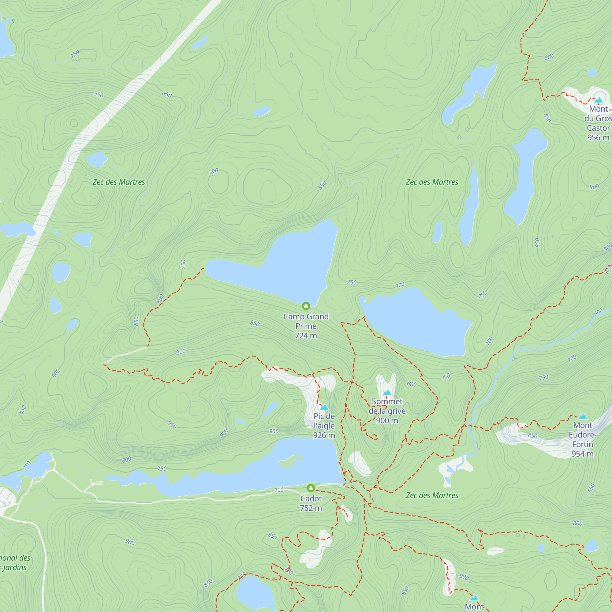 Camp Grand Prime map
