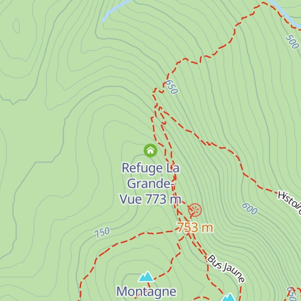 Map of Refuge La Grande-Vue