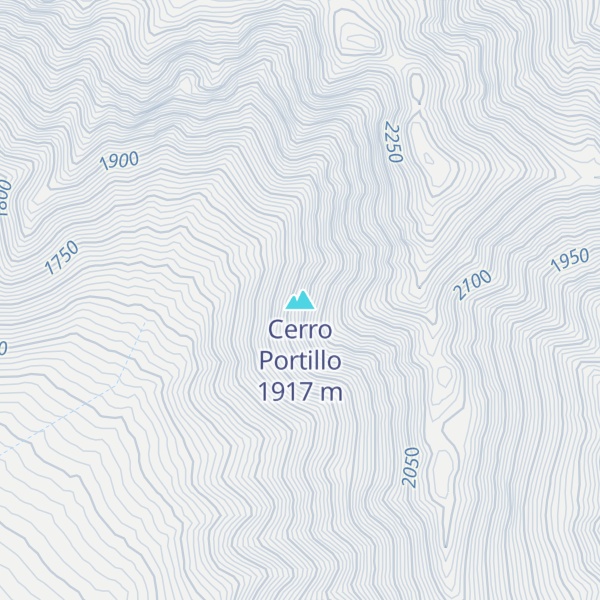 Map of Cerro Portillo