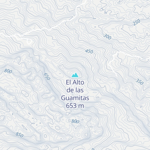 Map of El Alto de las Guamitas