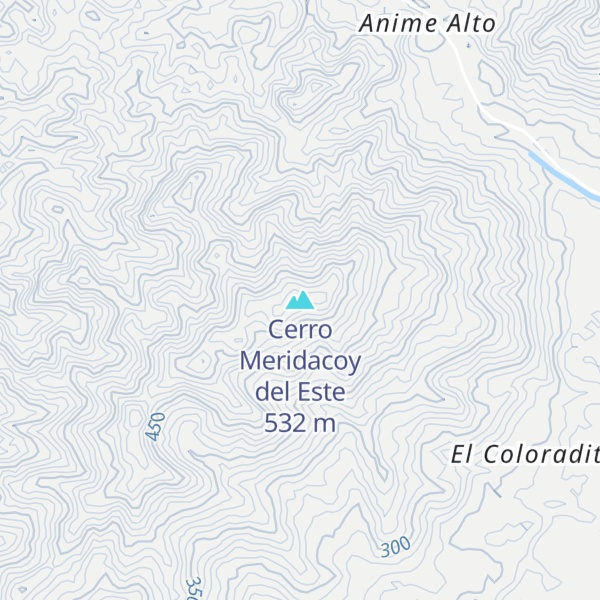 Map of Cerro Meridacoy del Este