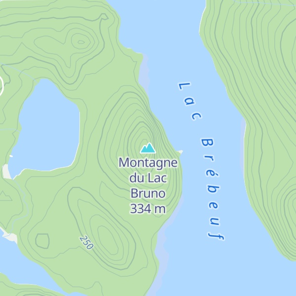Map of Montagne du Lac Bruno