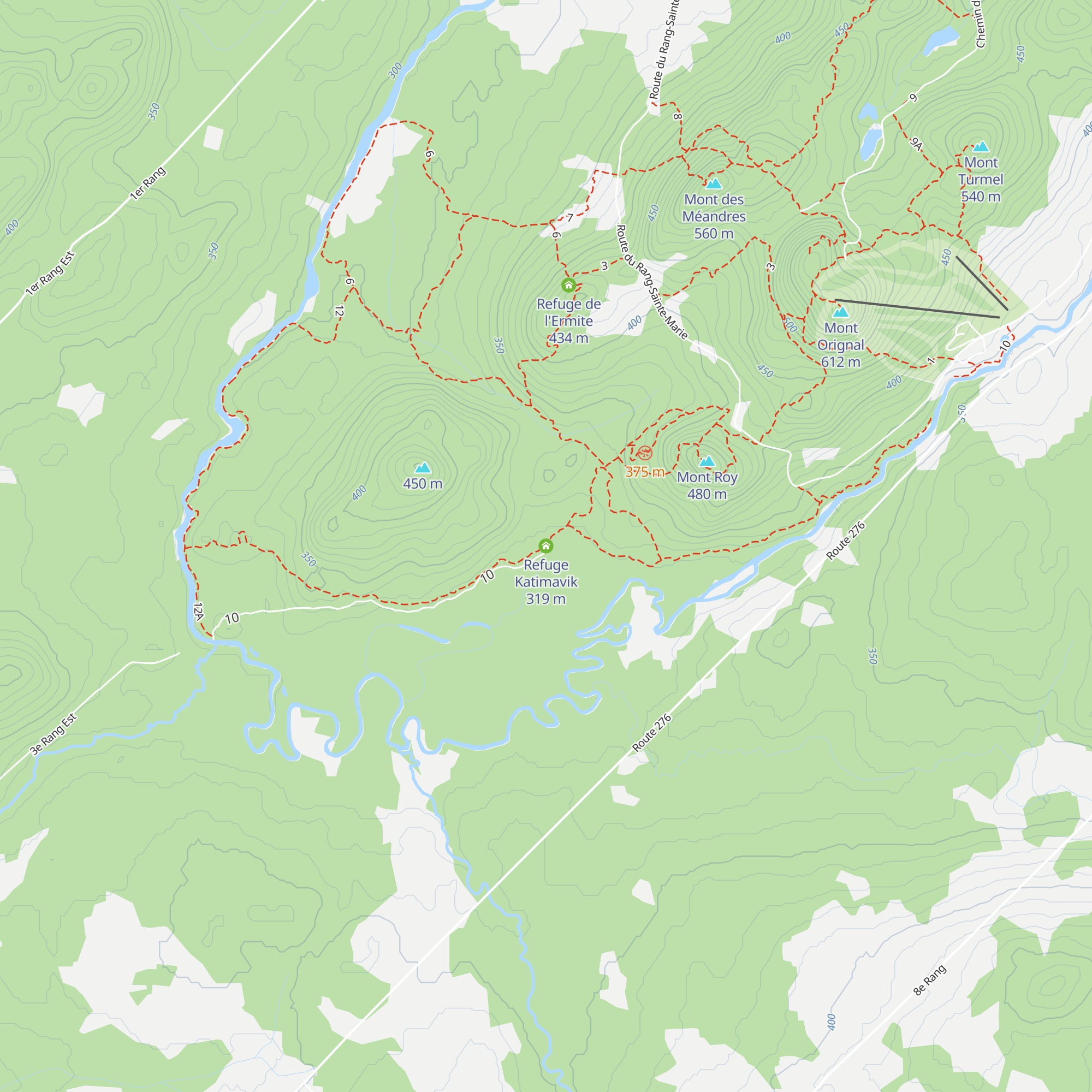 Refuge Katimavik map