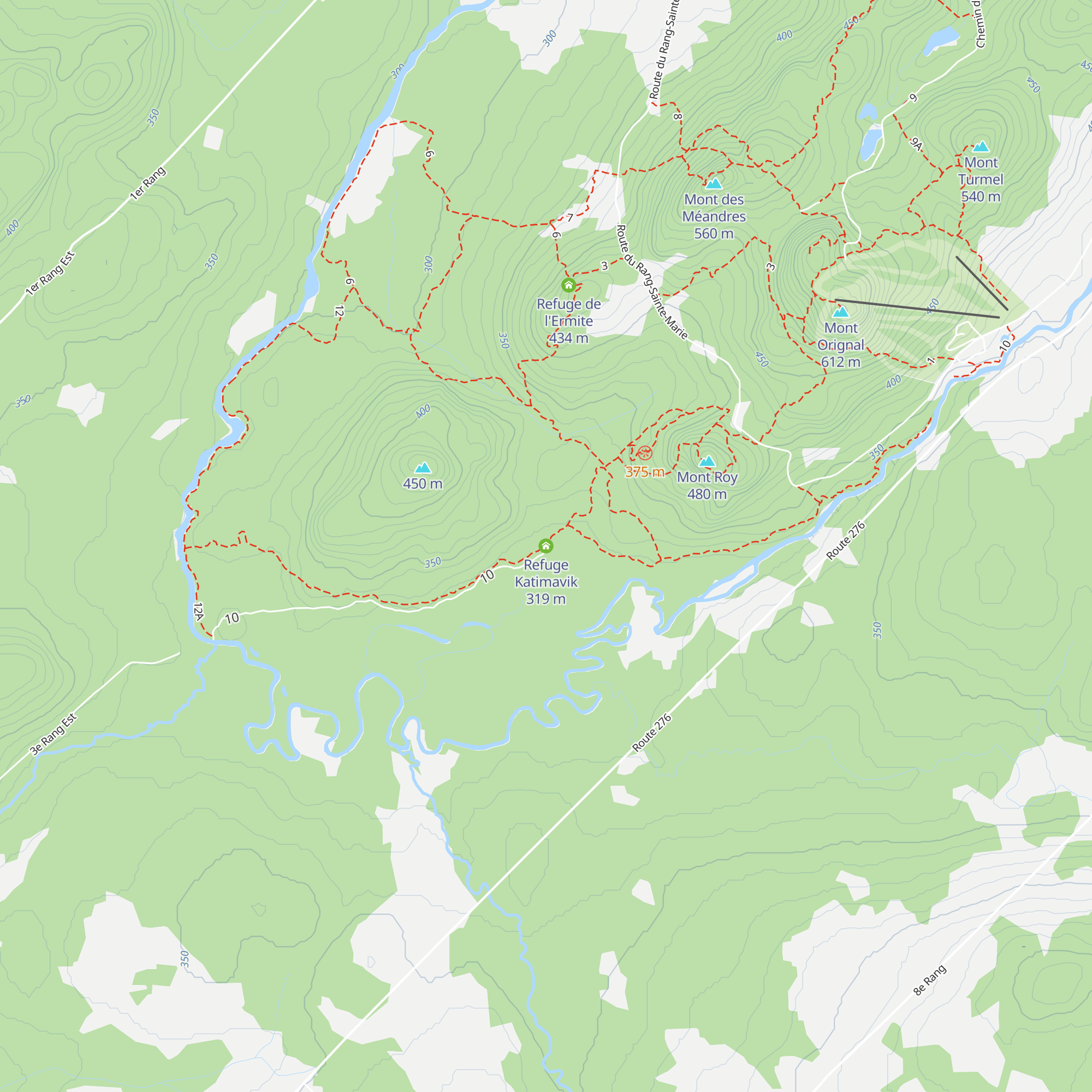 Refuge Katimavik map