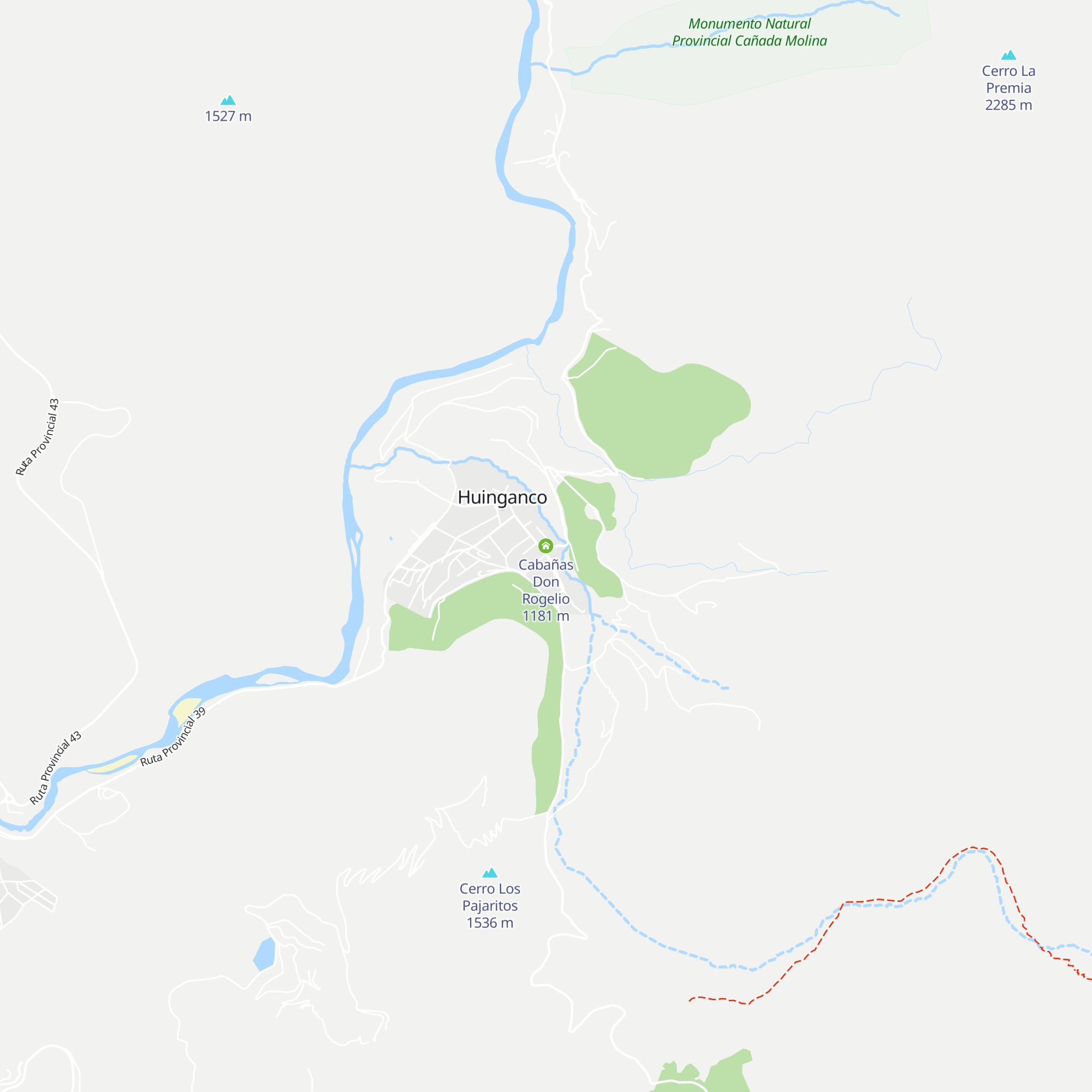 Cabañas Don Rogelio map