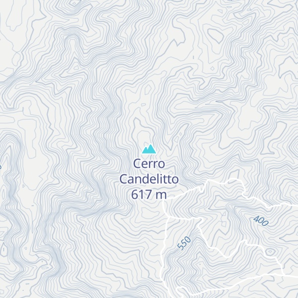 Map of Cerro Candelitto