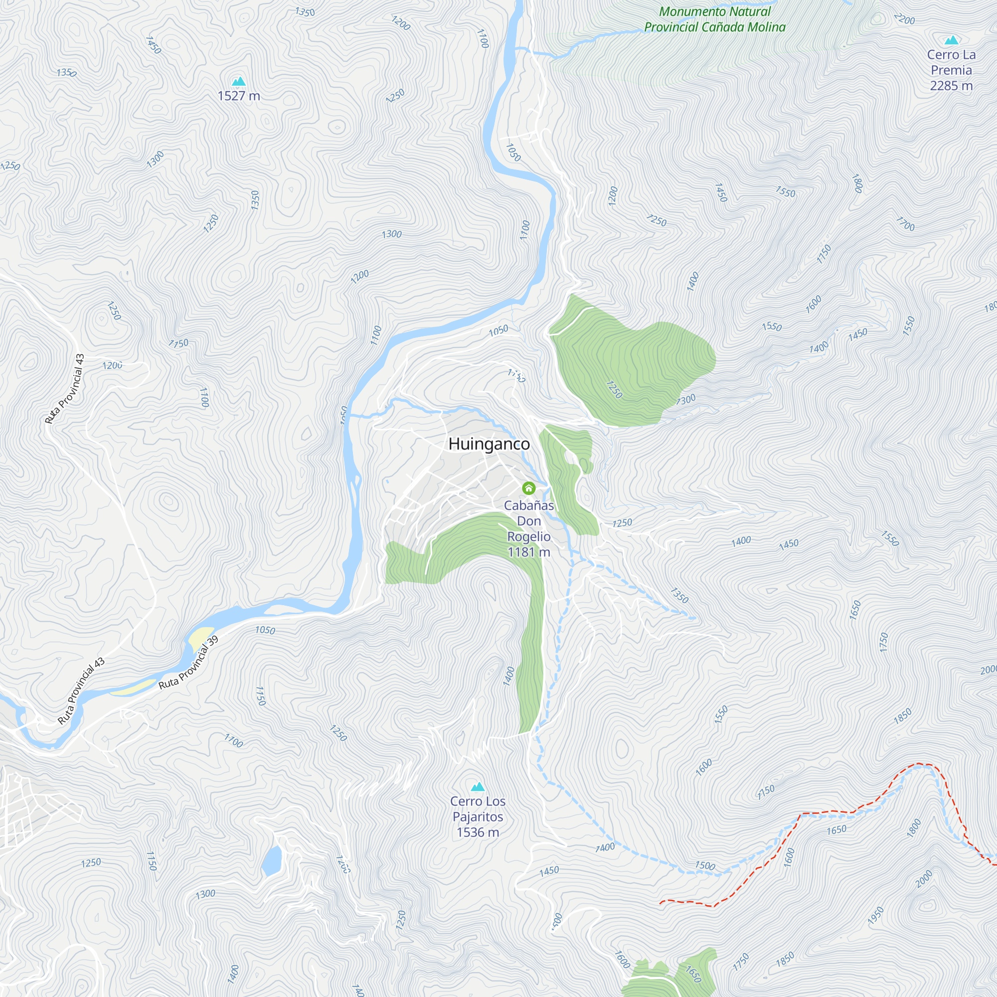 Cabañas Carlos Troncoso map