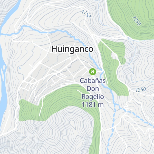 Map of Cabañas Carlos Troncoso