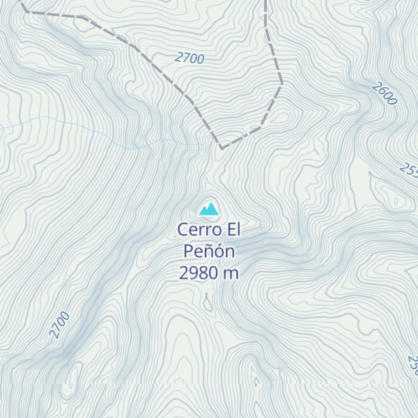 Map of Cerro El Peñón