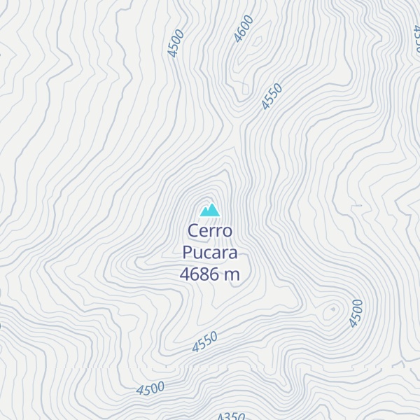 Map of Cerro Pucara