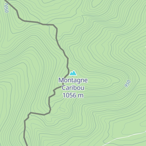 Map of Montagne Caribou